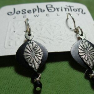 Joseph Brinton black & silver earrings