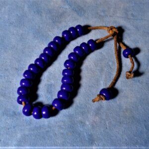 Blue crow beads