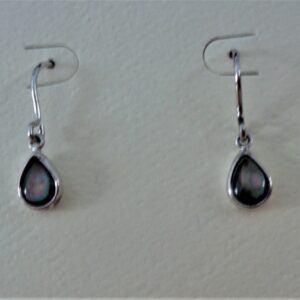 Abalone and silver earrings