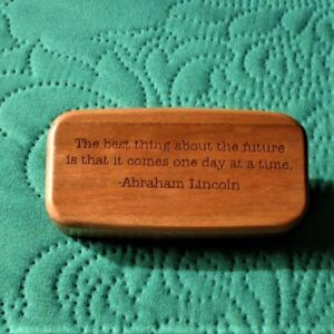 HW cherrywood quote box