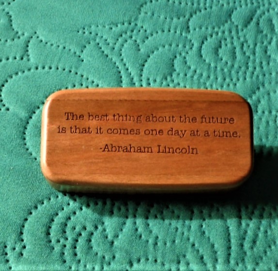 HW cherrywood quote box