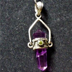 amethyst and silver crystal