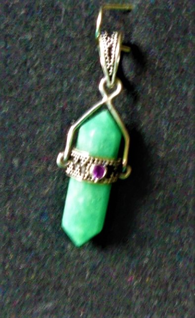 Green quartz crystal